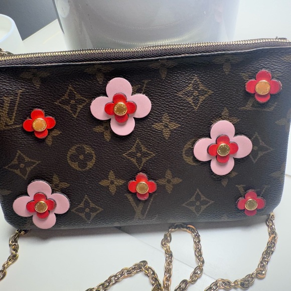 SOLD Louis Vuitton Limited Edition Double Zip Pochette with Monogram Canvas - Picture 8 of 8